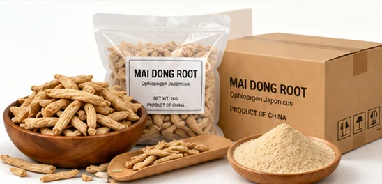 MAI DONG ROOT export supply, dried roots, packaging, and buyer-ready wholesale presentation